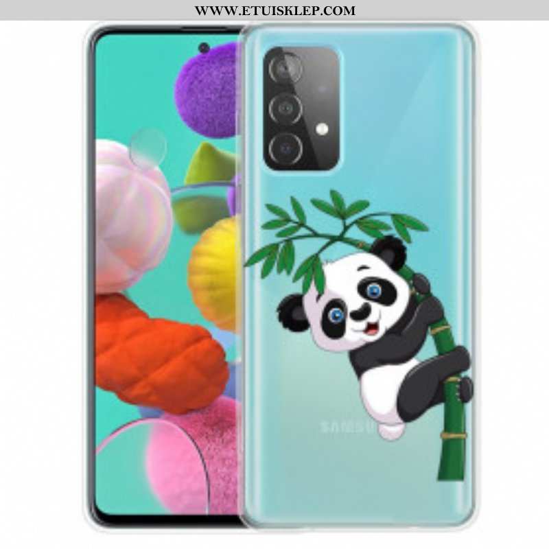 Etui do Samsung Galaxy A52 4G / A52 5G / A52s 5G Panda Na Bambusie